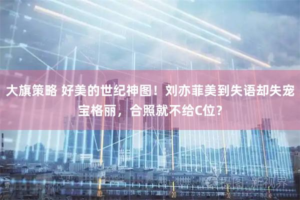 大旗策略 好美的世纪神图！刘亦菲美到失语却失宠宝格丽，合照就不给C位？